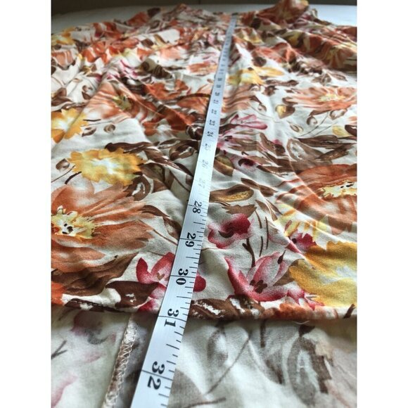 Petal & Pup Elena Floral High Low Midi Skirt 10 Orange Boho Chic Summer Party - Picture 8 of 9